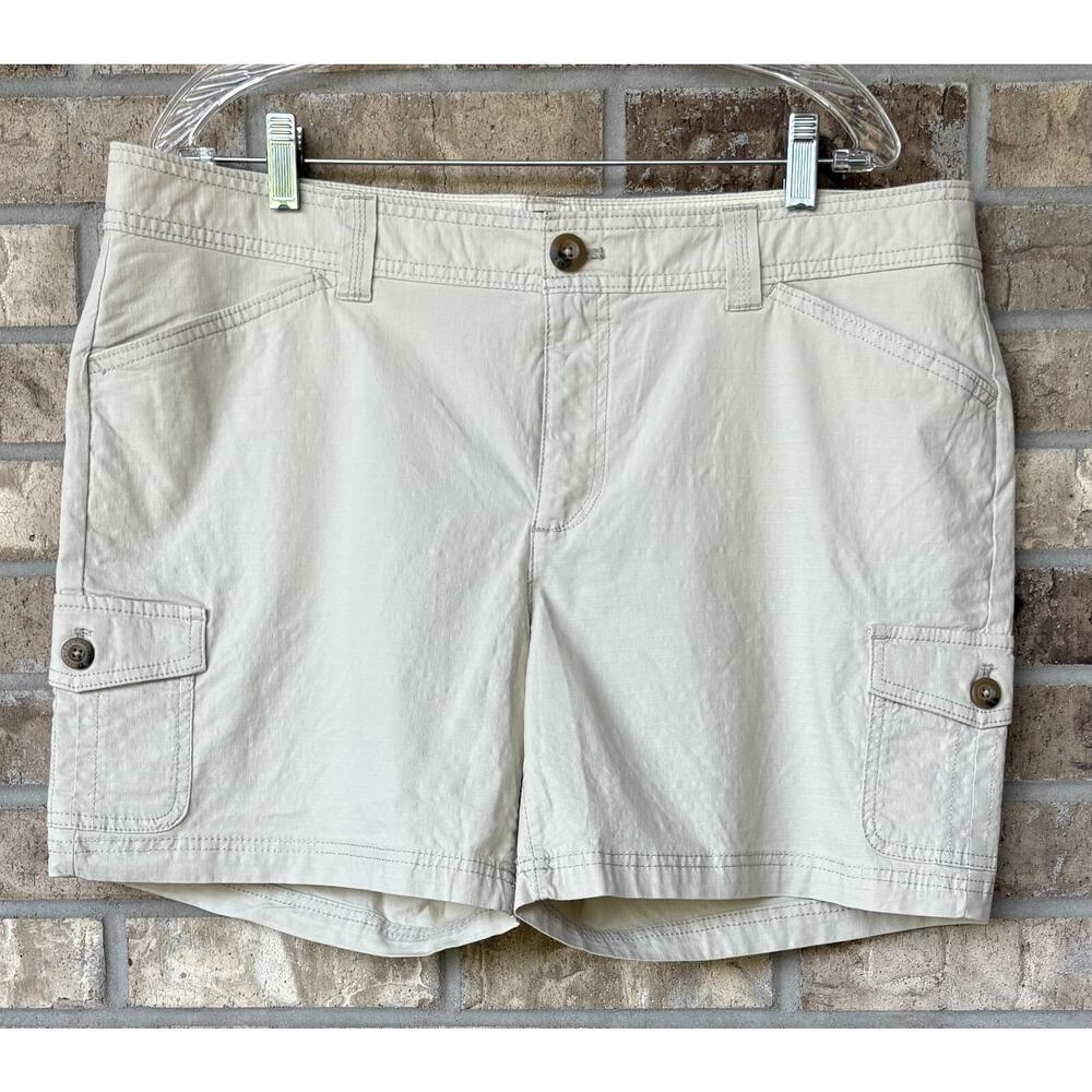 Women’s Eddie Bauer Shorts Cargo Outdoors Stretch Comfort, size 16 38"